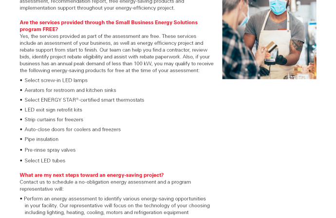 Xcel Small Business Energy Solutions Information